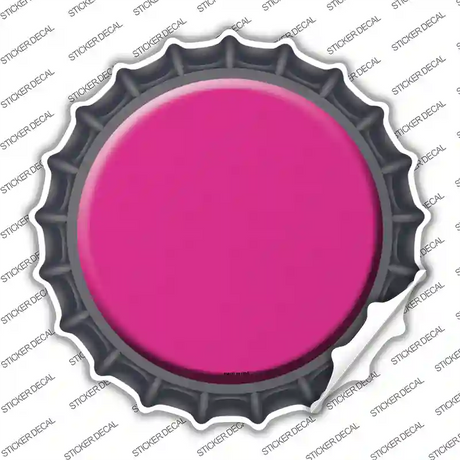 Pink Novelty Bottle Cap Sticker Decal