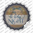 Oh Holy Night Bow Wreath Novelty Bottle Cap Sticker Decal