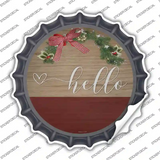 Heart Hello Novelty Bottle Cap Sticker Decal