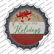 Home For The Holidays Novelty Bottle Cap Sticker Decal