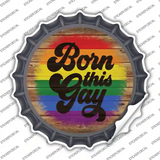 Born This Way Rainbow Novelty Bottle Cap Sticker Decal