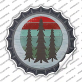Three Trees Novelty Bottle Cap Sticker Decal