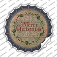 Merry Christmas with Santa Novelty Bottle Cap Sticker Decal