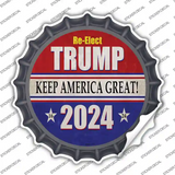 ReElect Trump 2024 Novelty Bottle Cap Sticker Decal