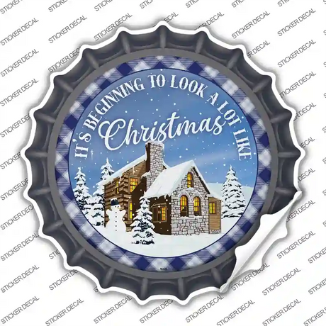 Look A Lot like Christmas Novelty Bottle Cap Sticker Decal