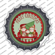 Merry Christmas Family Novelty Bottle Cap Sticker Decal