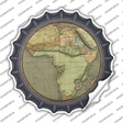 Africa Map Novelty Bottle Cap Sticker Decal