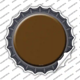 Brown Novelty Bottle Cap Sticker Decal