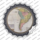 South America Map Novelty Bottle Cap Sticker Decal