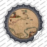North Sea Map Novelty Bottle Cap Sticker Decal