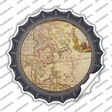 East Asia Map Novelty Bottle Cap Sticker Decal