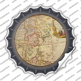 East Asia Map Novelty Bottle Cap Sticker Decal