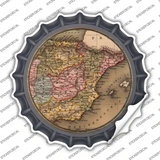 Spain Map Novelty Bottle Cap Sticker Decal