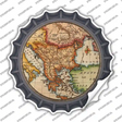 Former Yugoslavia Map Novelty Bottle Cap Sticker Decal
