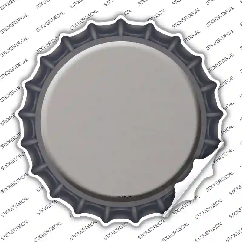 Tan Novelty Bottle Cap Sticker Decal