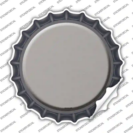 Tan Novelty Bottle Cap Sticker Decal