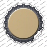 Gold Novelty Bottle Cap Sticker Decal