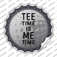 Tee Time Me Time Novelty Bottle Cap Sticker Decal