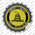 Liberty Or Death Gadsden Novelty Bottle Cap Sticker Decal