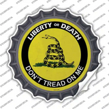 Liberty Or Death Gadsden Novelty Bottle Cap Sticker Decal