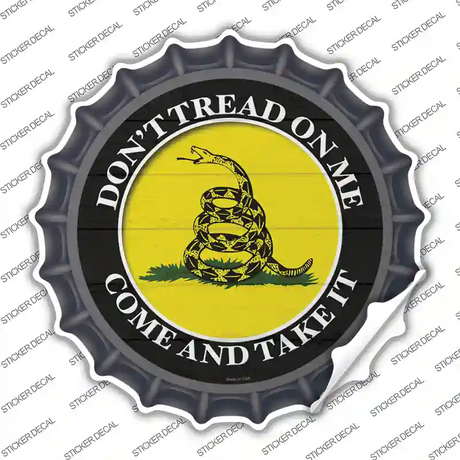 Come And Take It Gadsden Novelty Bottle Cap Sticker Decal