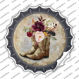 Flowers In Boots Novelty Bottle Cap Sticker Decal