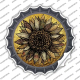Western Sunflower Novelty Bottle Cap Sticker Decal