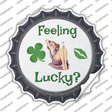 Feeling Lucky Novelty Bottle Cap Sticker Decal