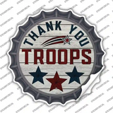 Thank You Troops Stars Novelty Bottle Cap Sticker Decal