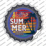 Hello Summer 2022 Novelty Bottle Cap Sticker Decal