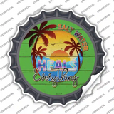 Salt Water Heals Everything Novelty Bottle Cap Sticker Decal