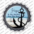 Hope Anchor For Soul Novelty Bottle Cap Sticker Decal