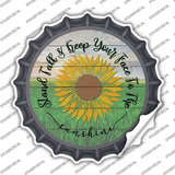 Keep Your Face To The Sunshine Novelty Bottle Cap Sticker Decal