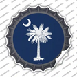 South Carolina Flag Novelty Bottle Cap Sticker Decal