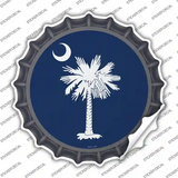 South Carolina Flag Novelty Bottle Cap Sticker Decal