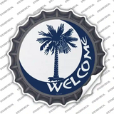 Welcome South Carolina Flag Novelty Bottle Cap Sticker Decal