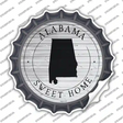 Alabama Sweet Home Novelty Bottle Cap Sticker Decal