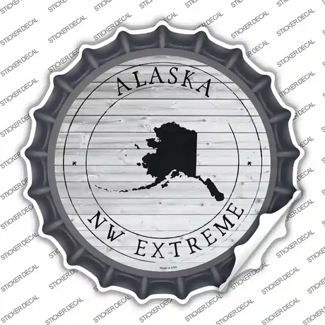 Alaska NW Extreme Novelty Bottle Cap Sticker Decal
