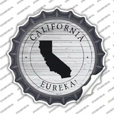 California Eureka Novelty Bottle Cap Sticker Decal