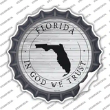Florida In God We Trust Novelty Bottle Cap Sticker Decal