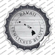 Hawaii Unmatched Beauty Novelty Bottle Cap Sticker Decal