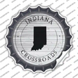 Indiana Crossroads Novelty Bottle Cap Sticker Decal