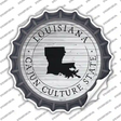 Louisiana Cajun Culture State Novelty Bottle Cap Sticker Decal