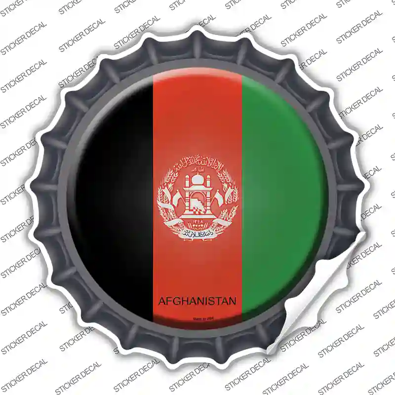 Afghanistan Country Novelty Bottle Cap Sticker Decal