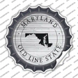 Maryland Old Line State Novelty Bottle Cap Sticker Decal