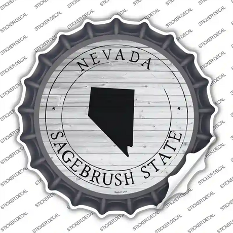 Nevada Sagebrush State Novelty Bottle Cap Sticker Decal