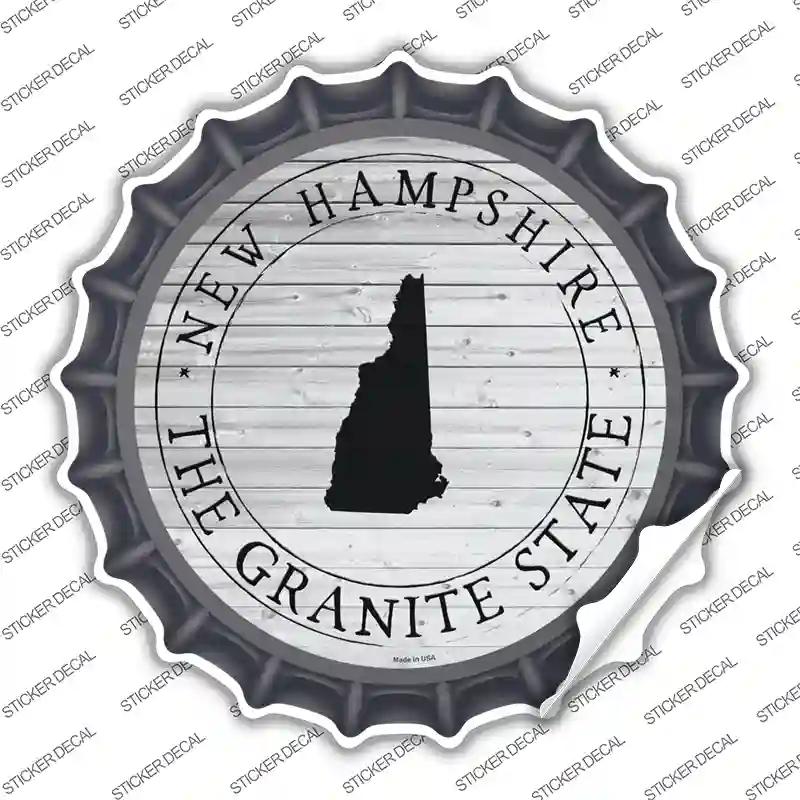 New Hampshire Granite State Novelty Bottle Cap Sticker Decal