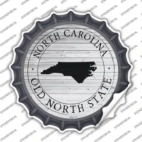 North Carolina Old North State Novelty Bottle Cap Sticker Decal