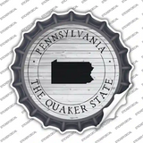 Pennsylvania Quaker State Novelty Bottle Cap Sticker Decal