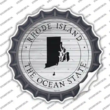 Rhode Island Ocean State Novelty Bottle Cap Sticker Decal